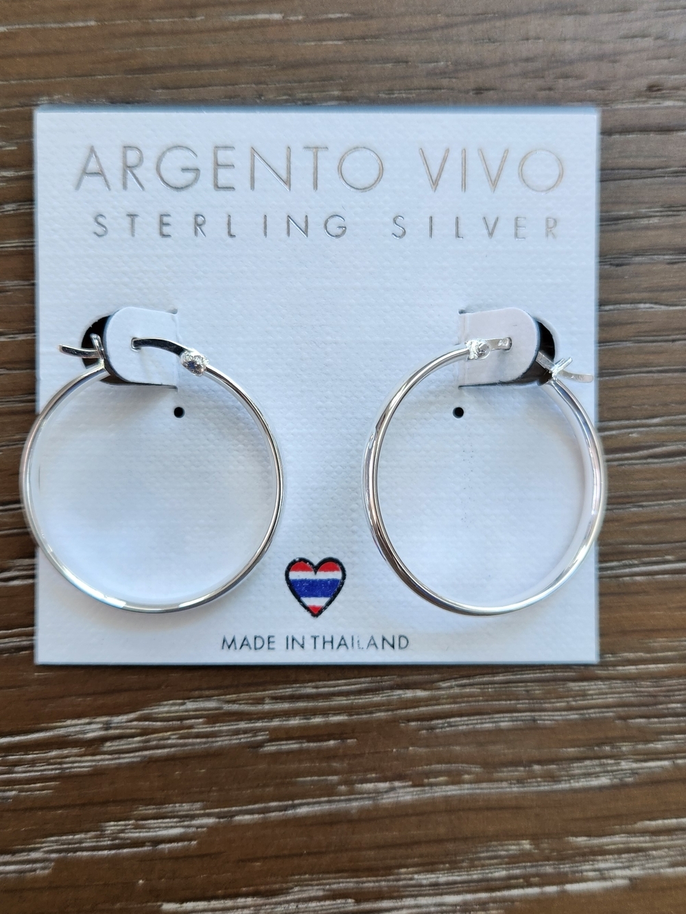 Argento Vivo Sterling Silver Hoop Earrings, NWT